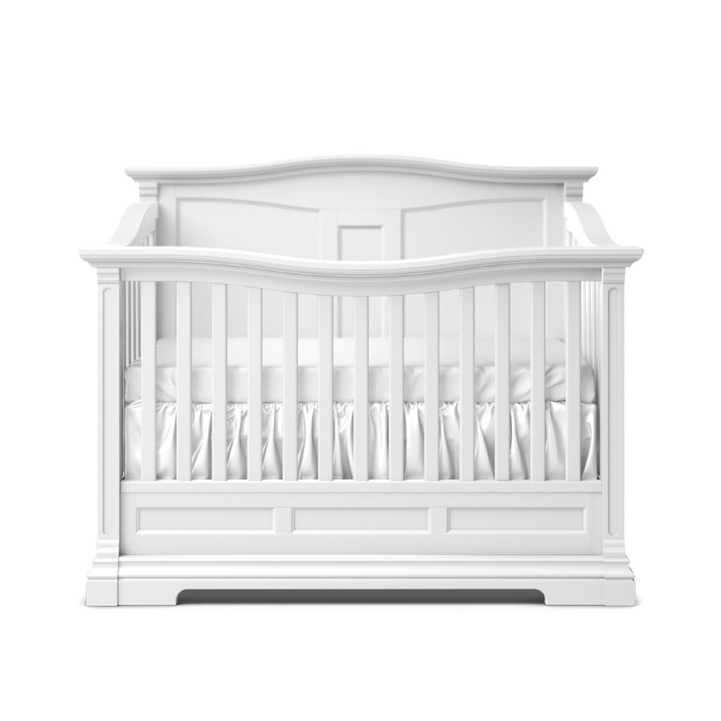 Cleopatra Convertible Crib Solid Back